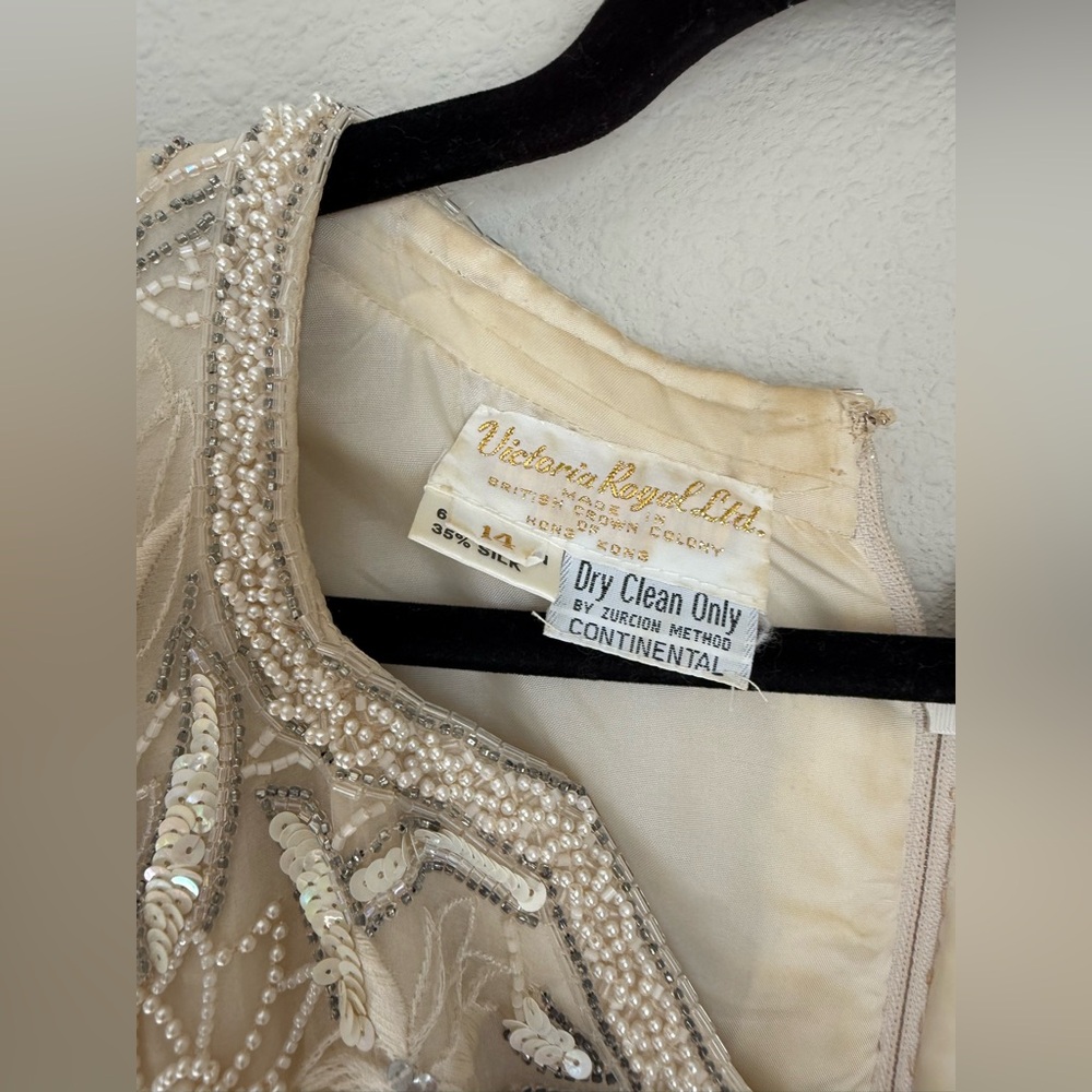 Victoria Royal Hong Kong Beaded Formal Wedding Gown, Size 14 - Picture 9 of 9